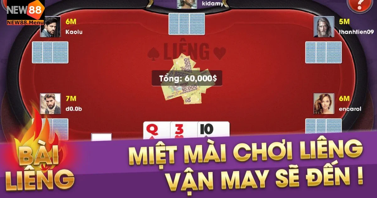 Hướng dẫn chi tiết cách chơi bài liêng trên New88